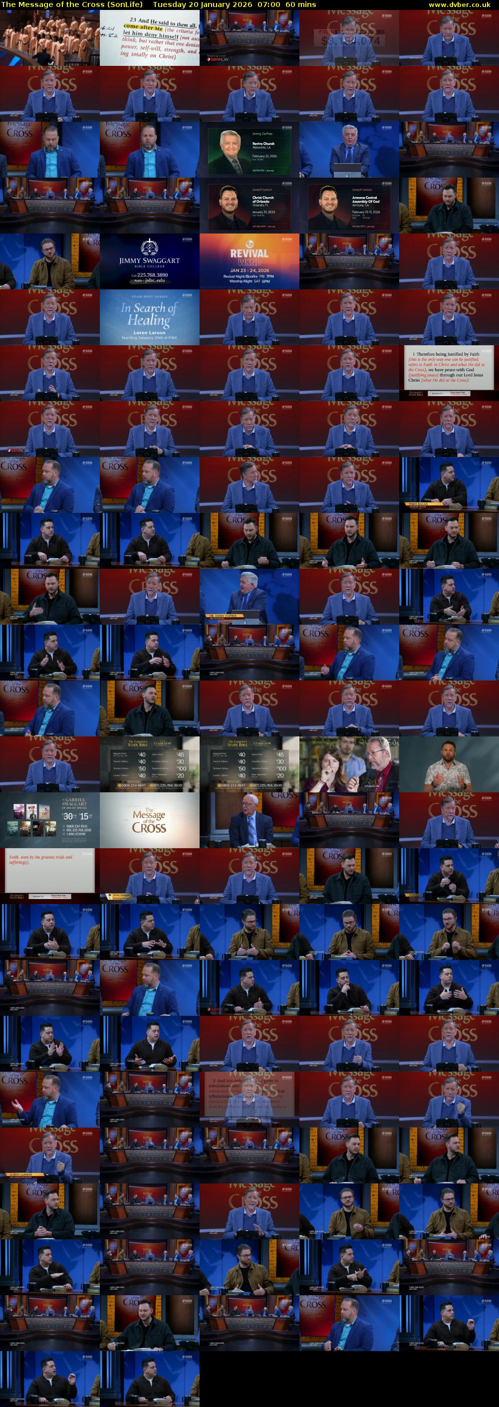 The Message of the Cross (SonLife) Tuesday 20 January 2026 07:00 - 08:00