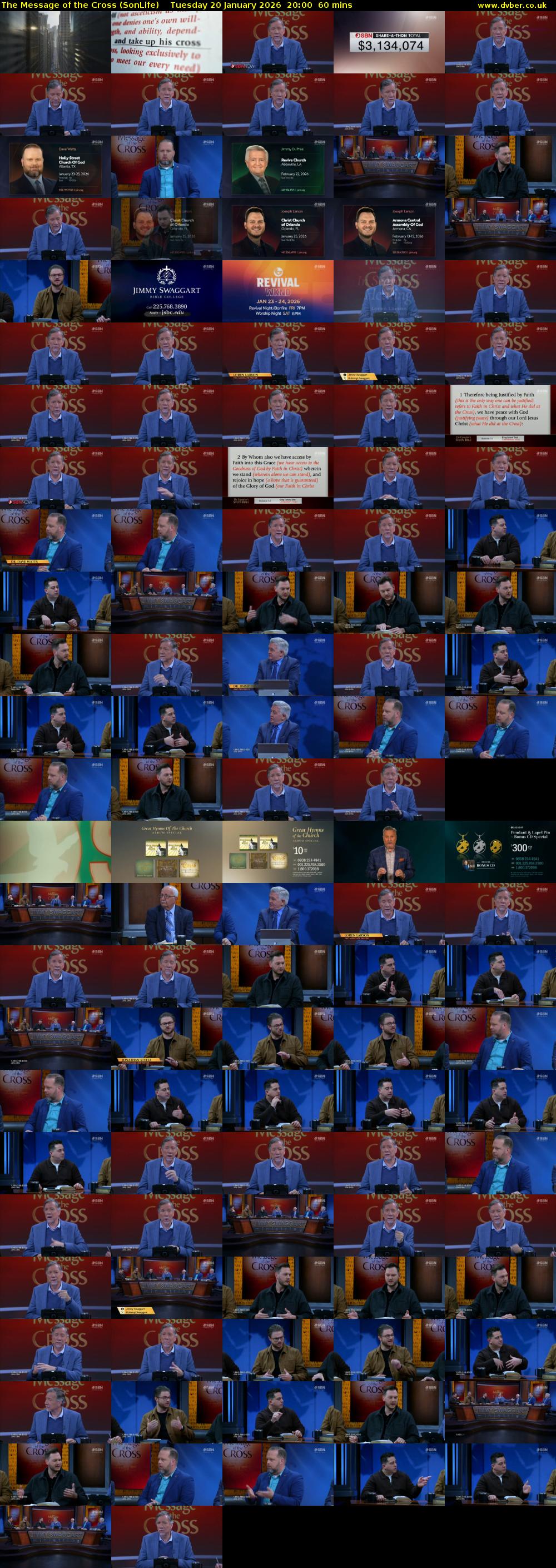 The Message of the Cross (SonLife) Tuesday 20 January 2026 20:00 - 21:00