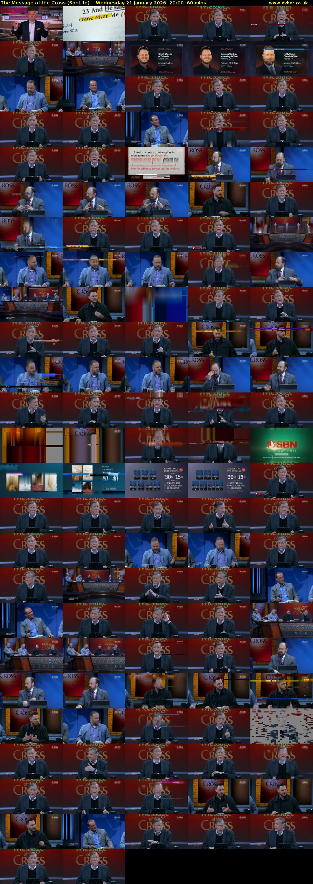 The Message of the Cross (SonLife) Wednesday 21 January 2026 20:00 - 21:00