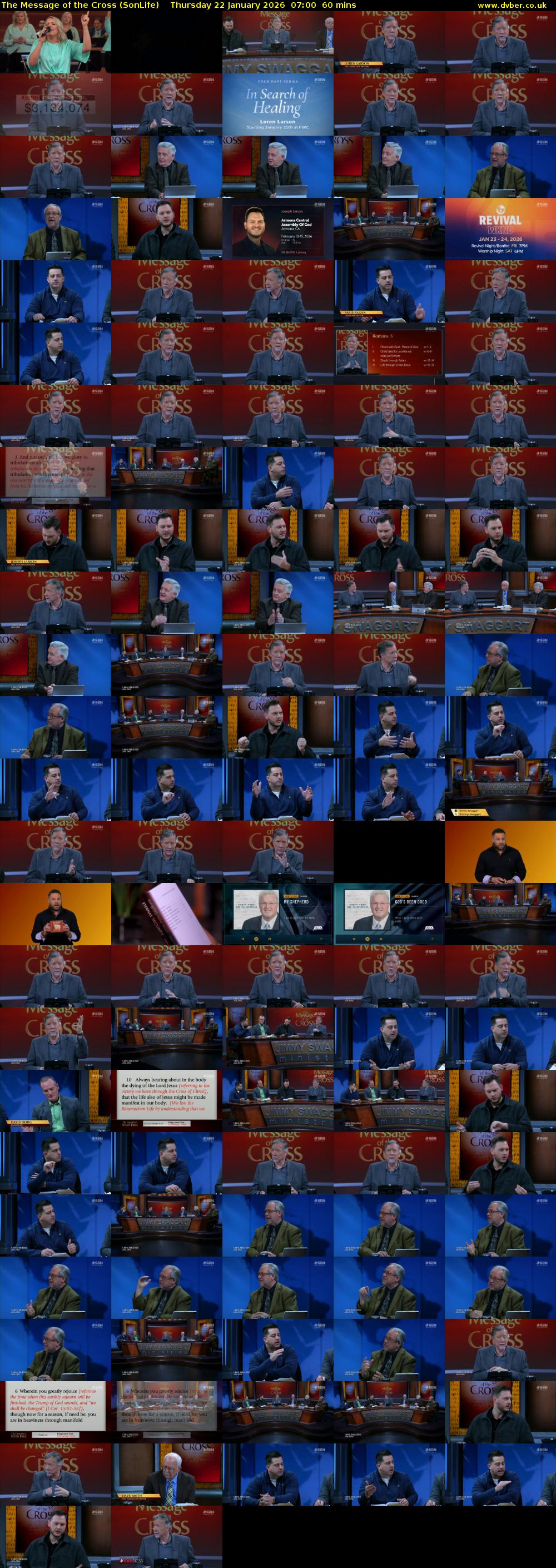 The Message of the Cross (SonLife) Thursday 22 January 2026 07:00 - 08:00