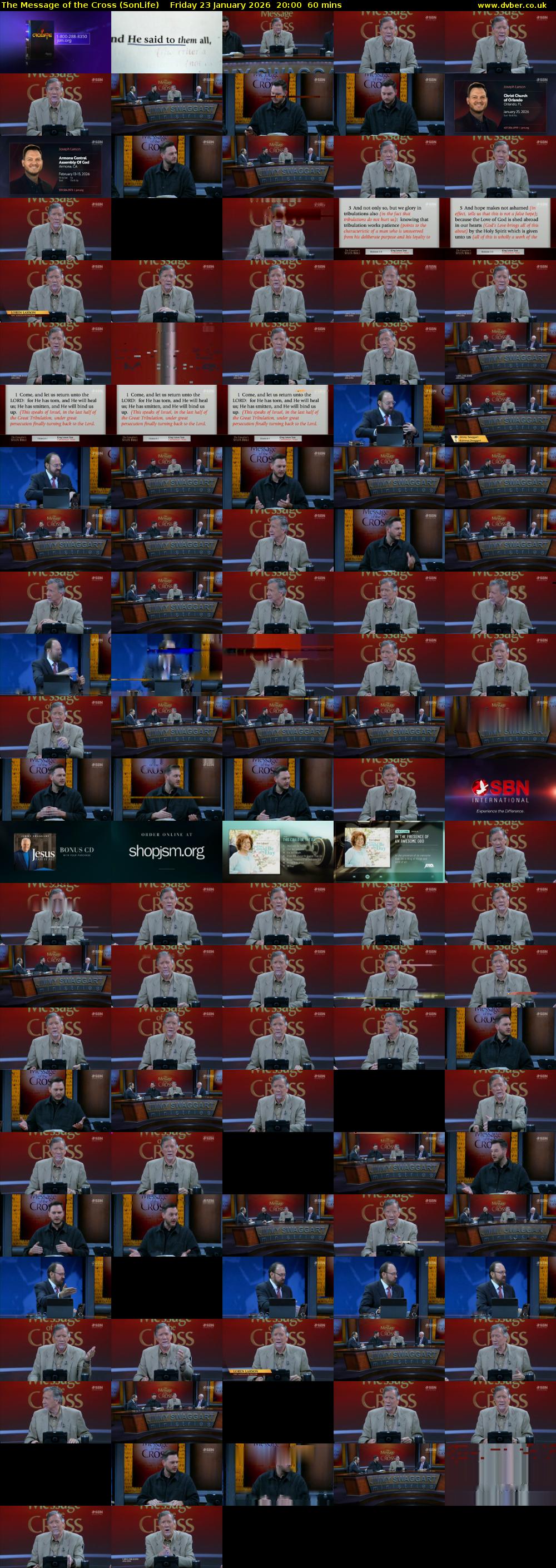 The Message of the Cross (SonLife) Friday 23 January 2026 20:00 - 21:00