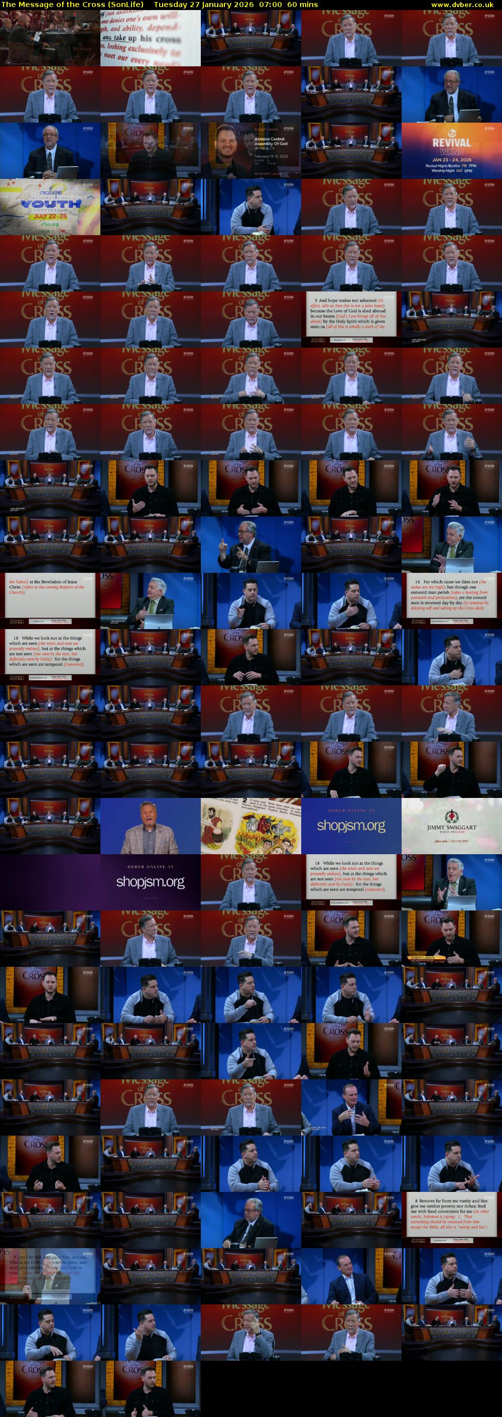 The Message of the Cross (SonLife) Tuesday 27 January 2026 07:00 - 08:00