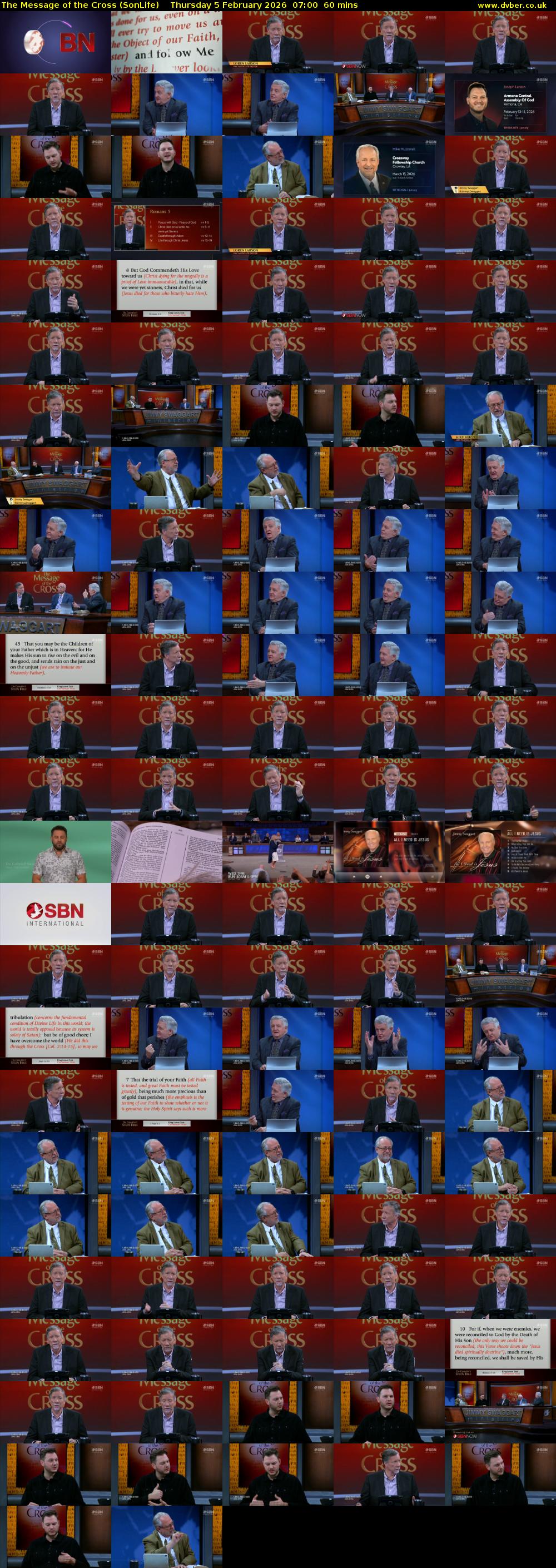 The Message of the Cross (SonLife) Thursday 5 February 2026 07:00 - 08:00