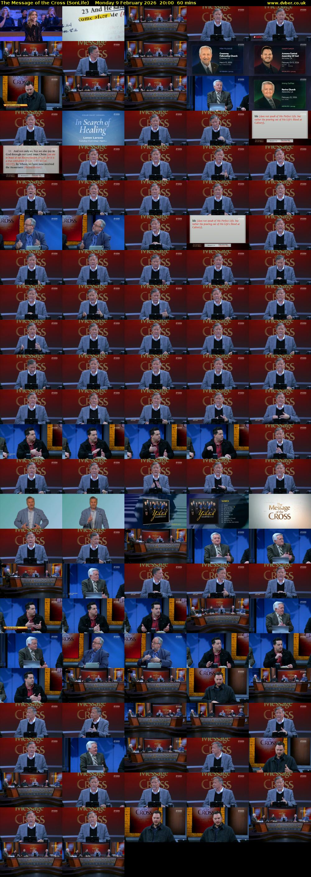 The Message of the Cross (SonLife) Monday 9 February 2026 20:00 - 21:00