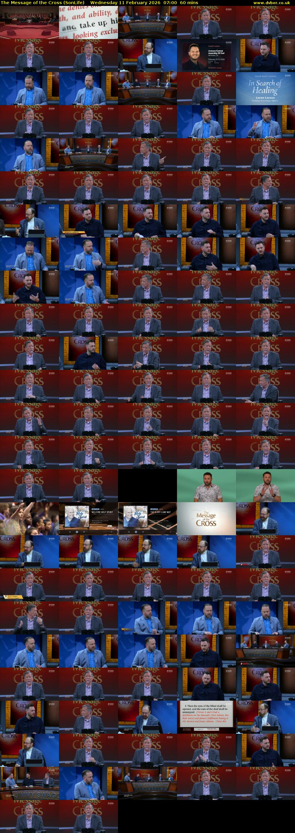 The Message of the Cross (SonLife) Wednesday 11 February 2026 07:00 - 08:00