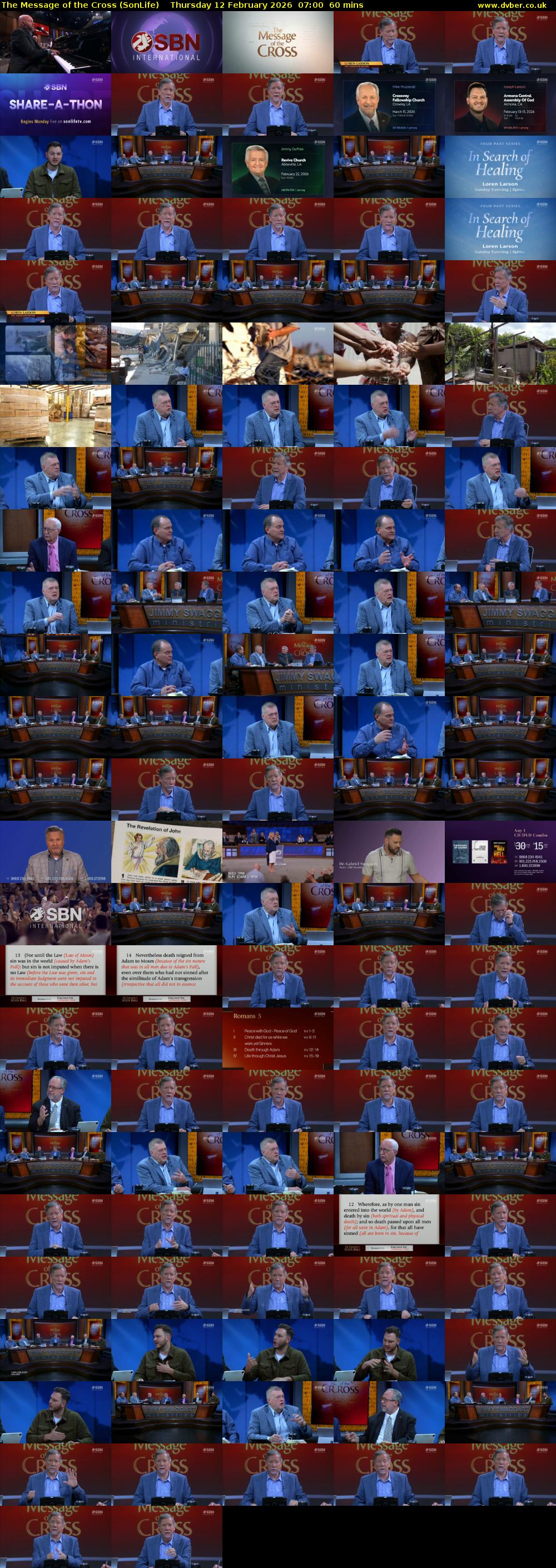 The Message of the Cross (SonLife) Thursday 12 February 2026 07:00 - 08:00