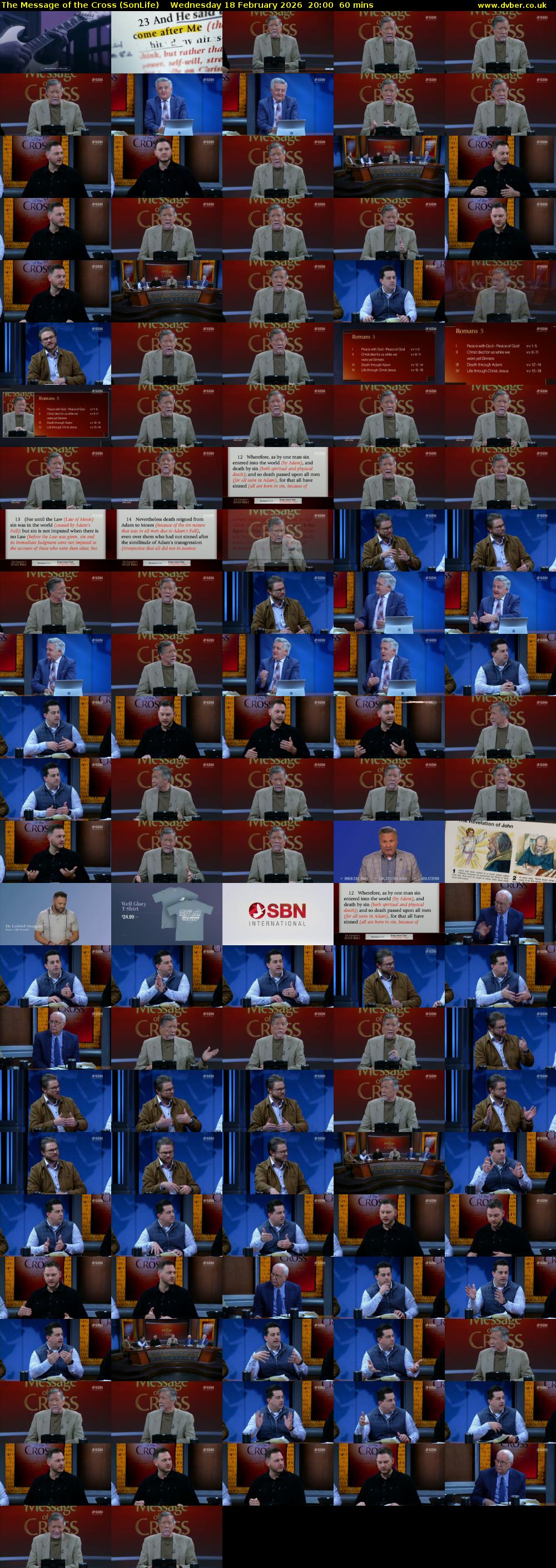 The Message of the Cross (SonLife) Wednesday 18 February 2026 20:00 - 21:00