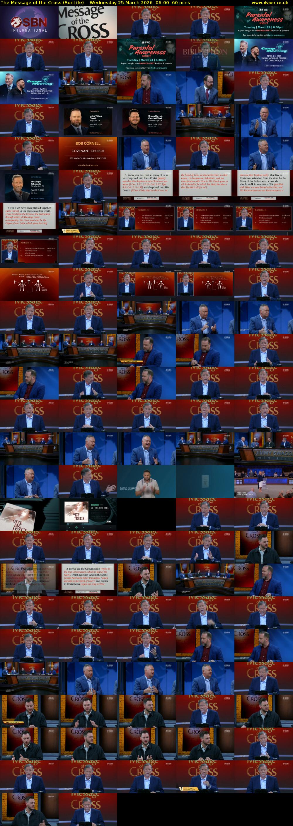 The Message of the Cross (SonLife) Wednesday 25 March 2026 06:00 - 07:00