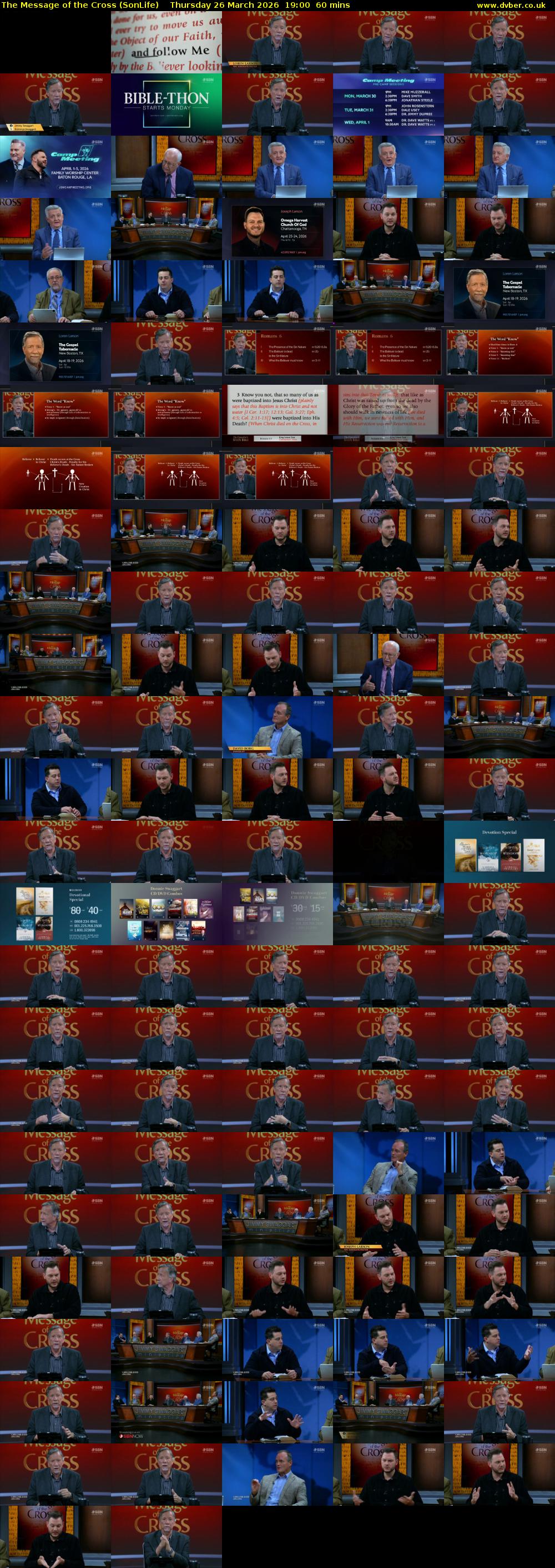 The Message of the Cross (SonLife) Thursday 26 March 2026 19:00 - 20:00