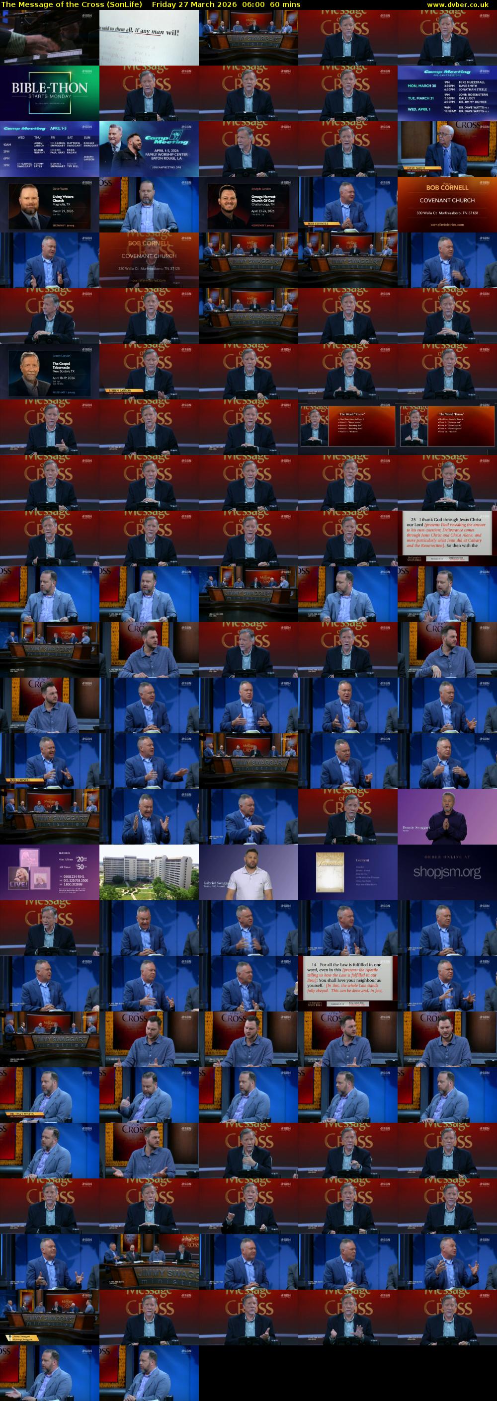 The Message of the Cross (SonLife) Friday 27 March 2026 06:00 - 07:00