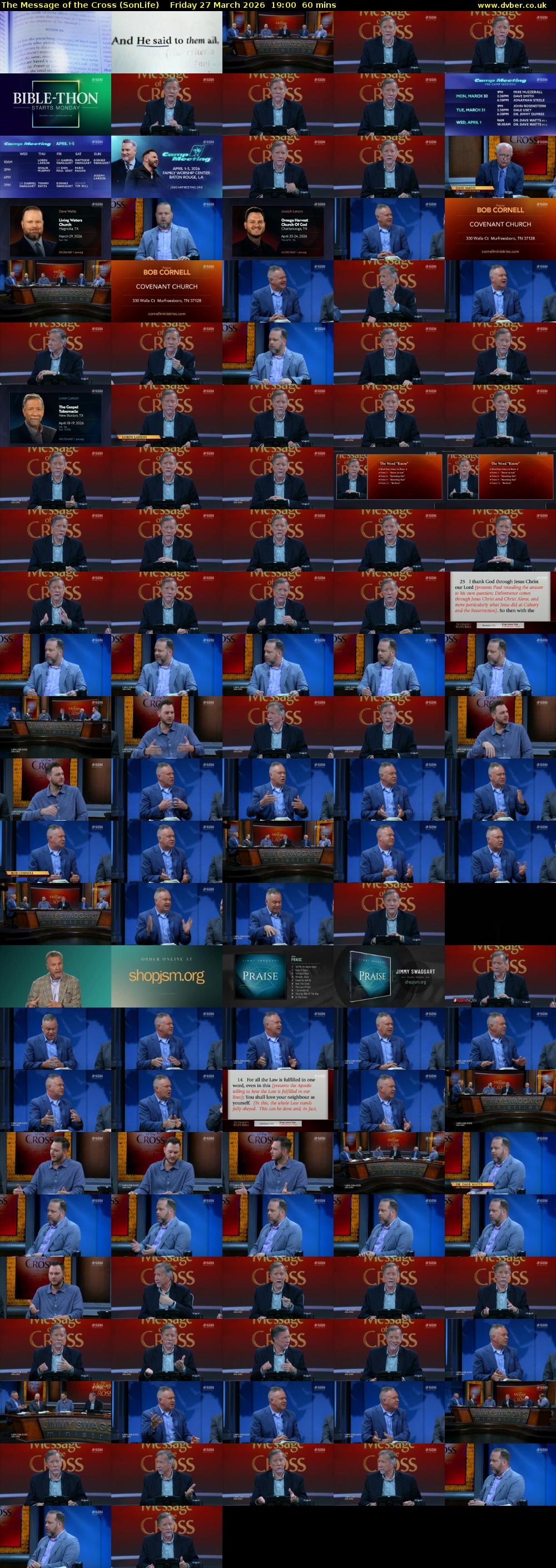 The Message of the Cross (SonLife) Friday 27 March 2026 19:00 - 20:00