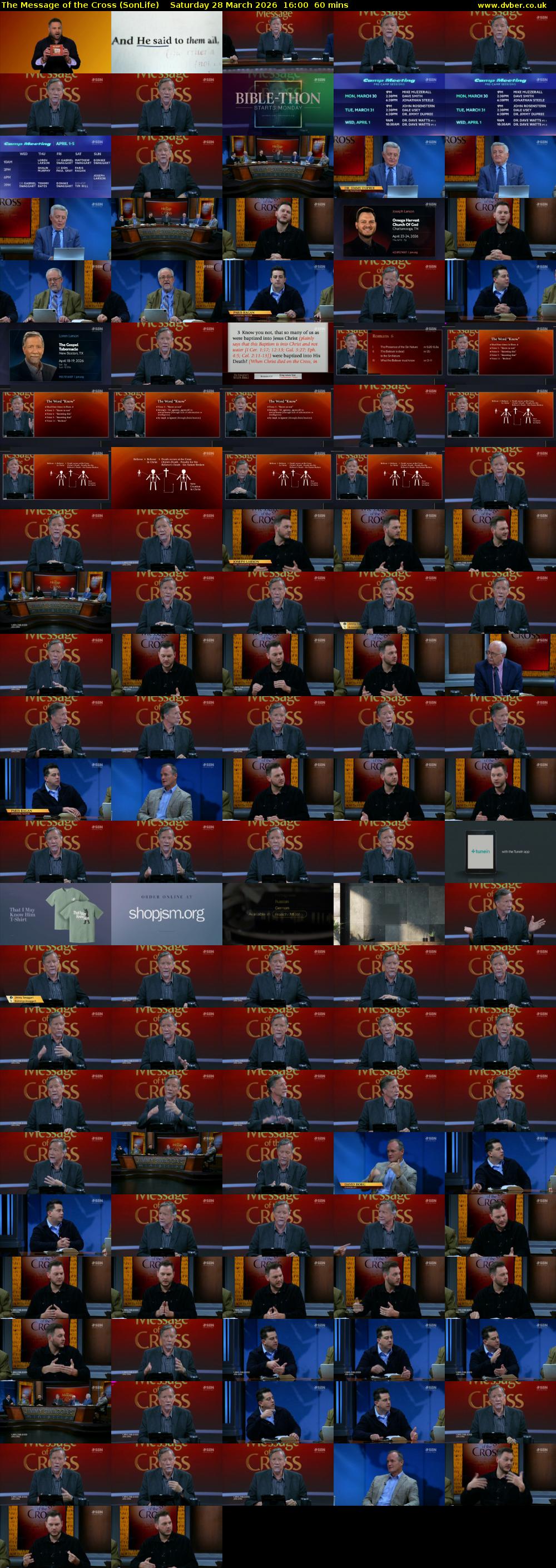 The Message of the Cross (SonLife) Saturday 28 March 2026 16:00 - 17:00