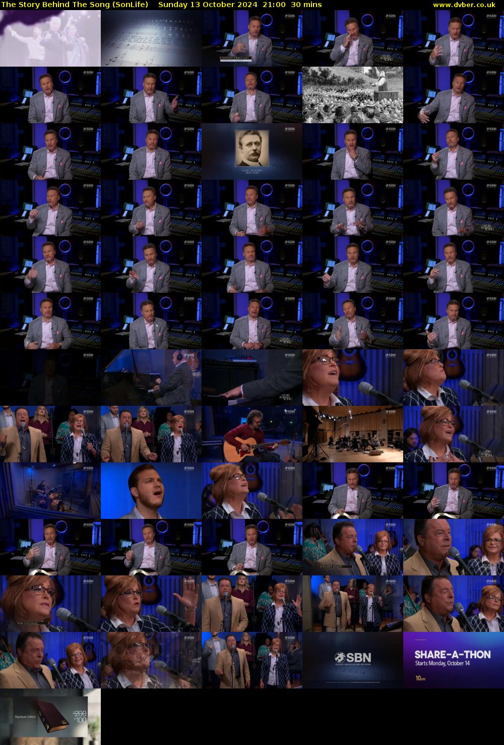 The Story Behind The Song (SonLife) Sunday 13 October 2024 21:00 - 21:30