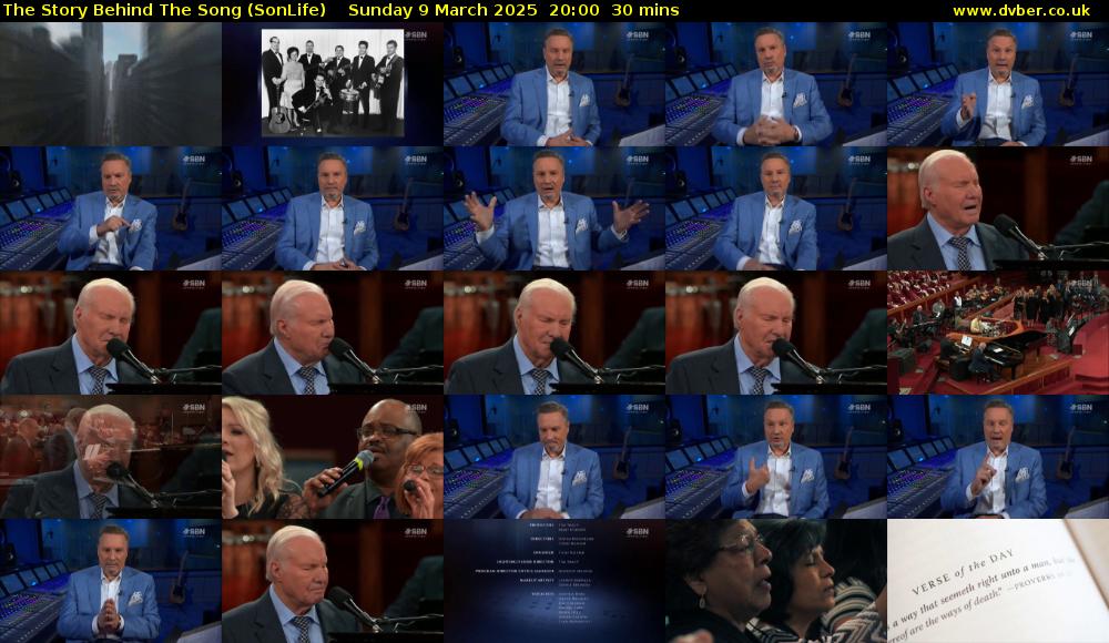 The Story Behind The Song (SonLife) Sunday 9 March 2025 20:00 - 20:30