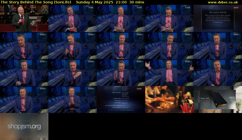 The Story Behind The Song (SonLife) Sunday 4 May 2025 21:00 - 21:30