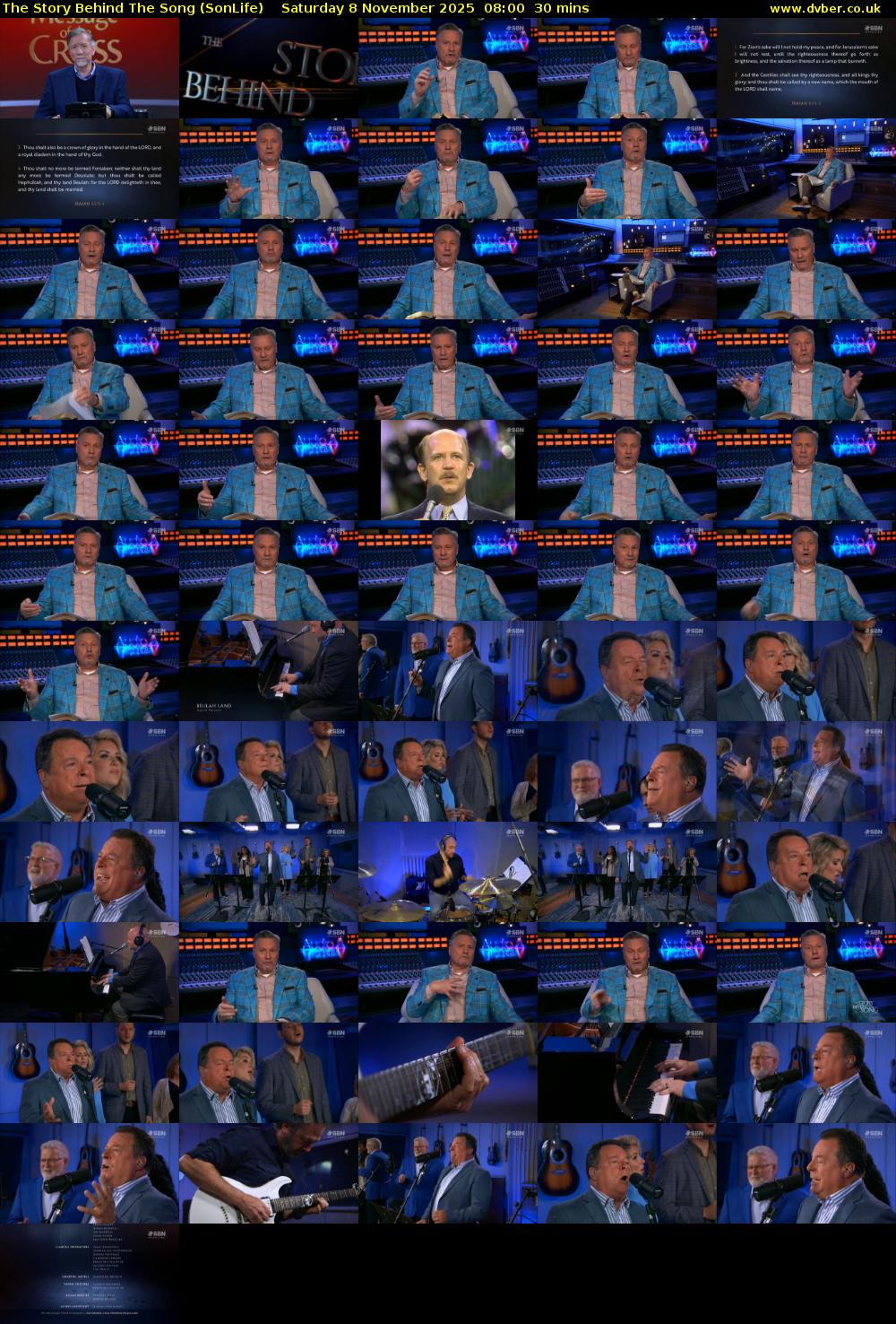 The Story Behind The Song (SonLife) Saturday 8 November 2025 08:00 - 08:30