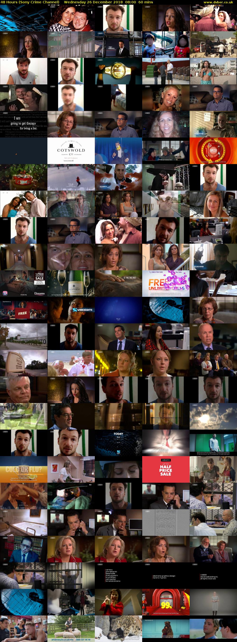 48 Hours (Sony Crime Channel) Wednesday 26 December 2018 08:00 - 09:00