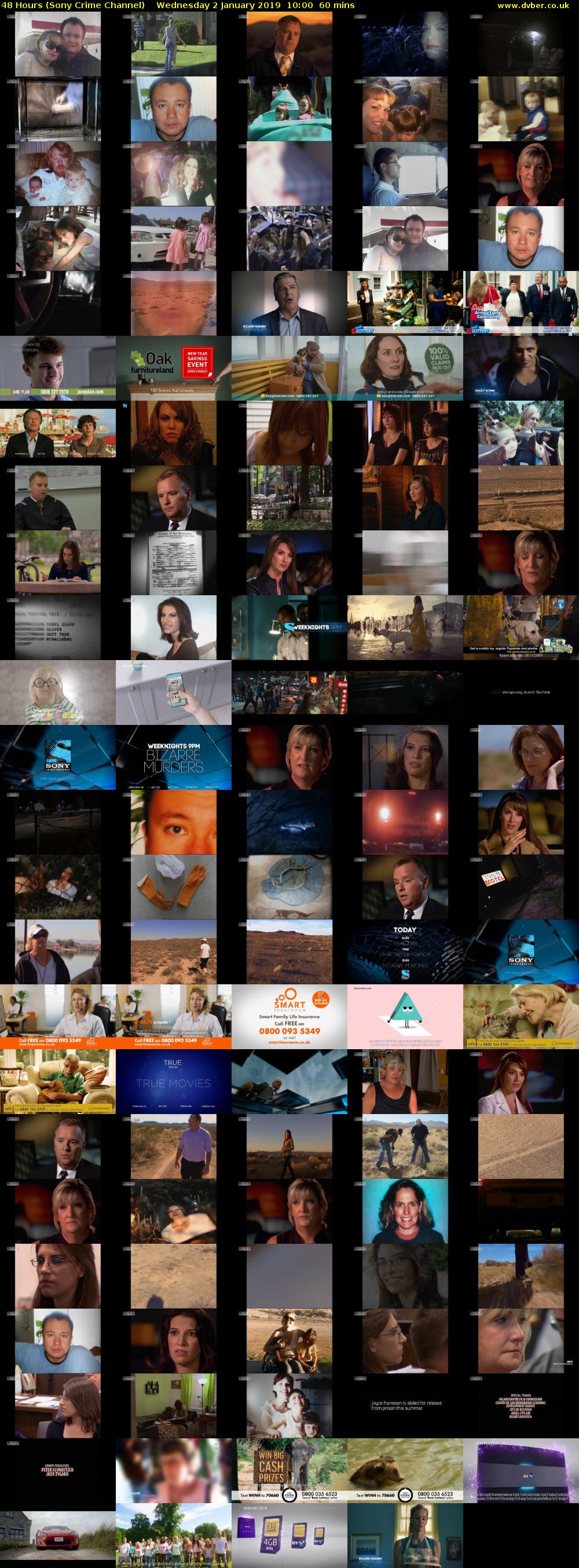48 Hours (Sony Crime Channel) Wednesday 2 January 2019 10:00 - 11:00