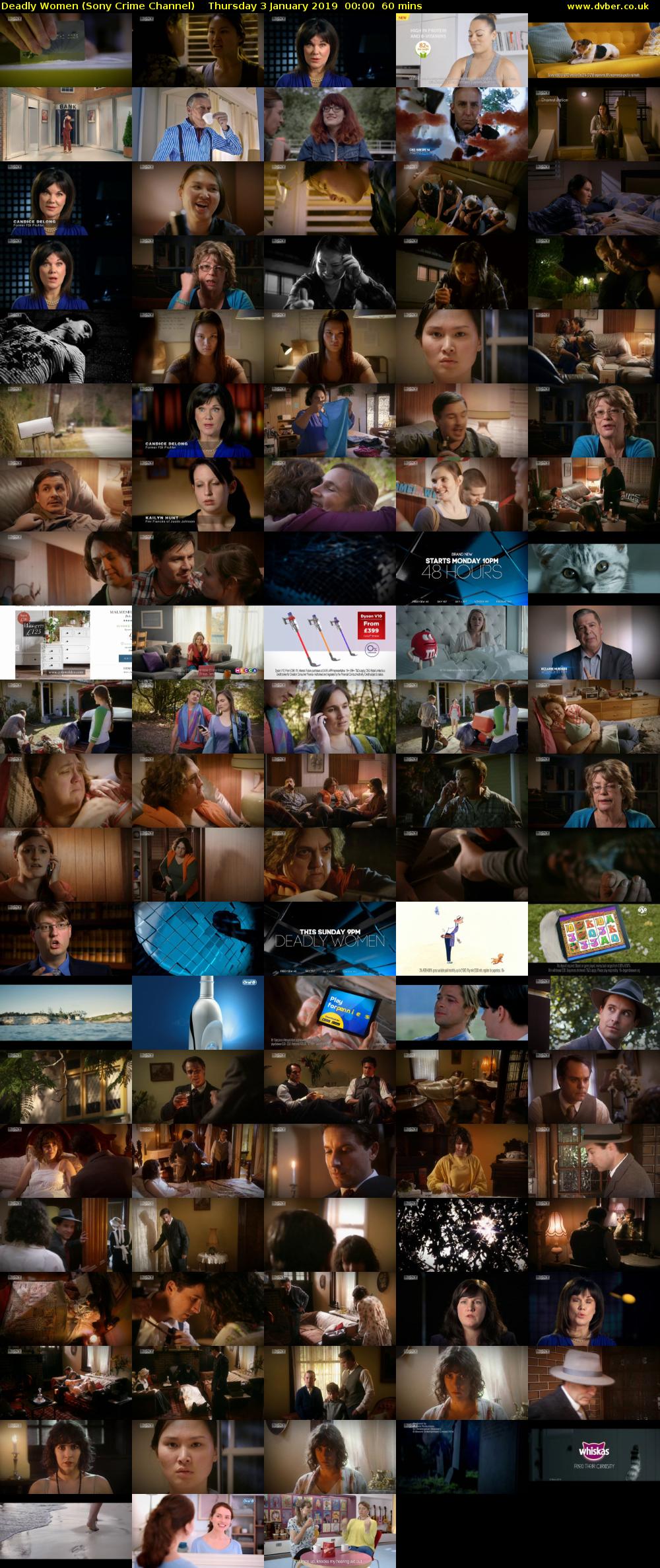 Deadly Women (Sony Crime Channel) Thursday 3 January 2019 00:00 - 01:00
