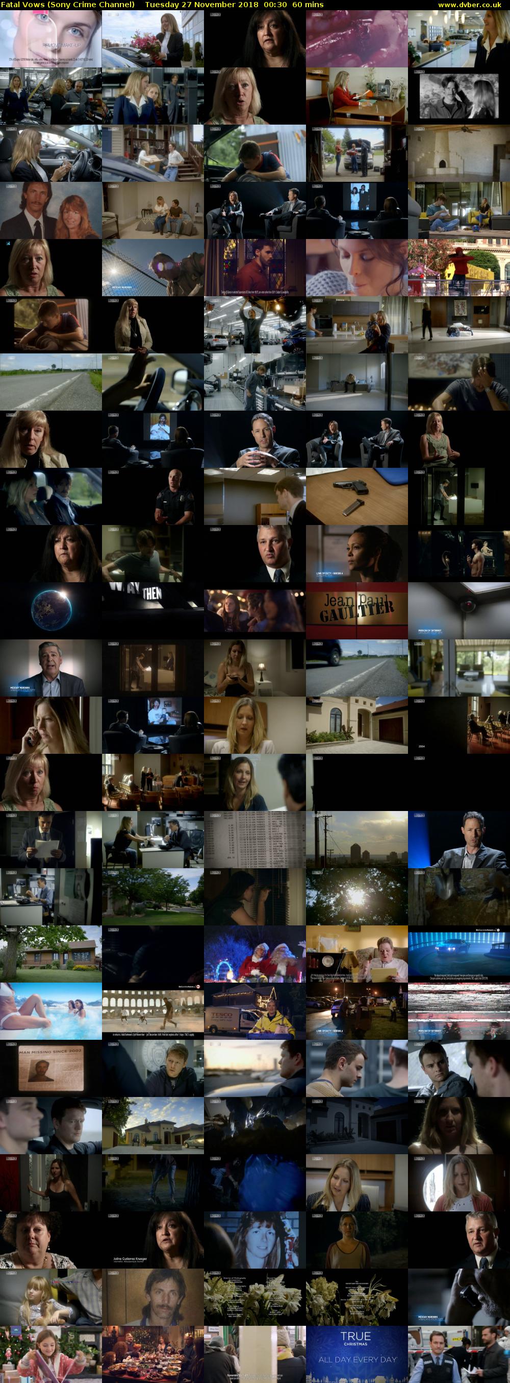 Fatal Vows (Sony Crime Channel) Tuesday 27 November 2018 00:30 - 01:30