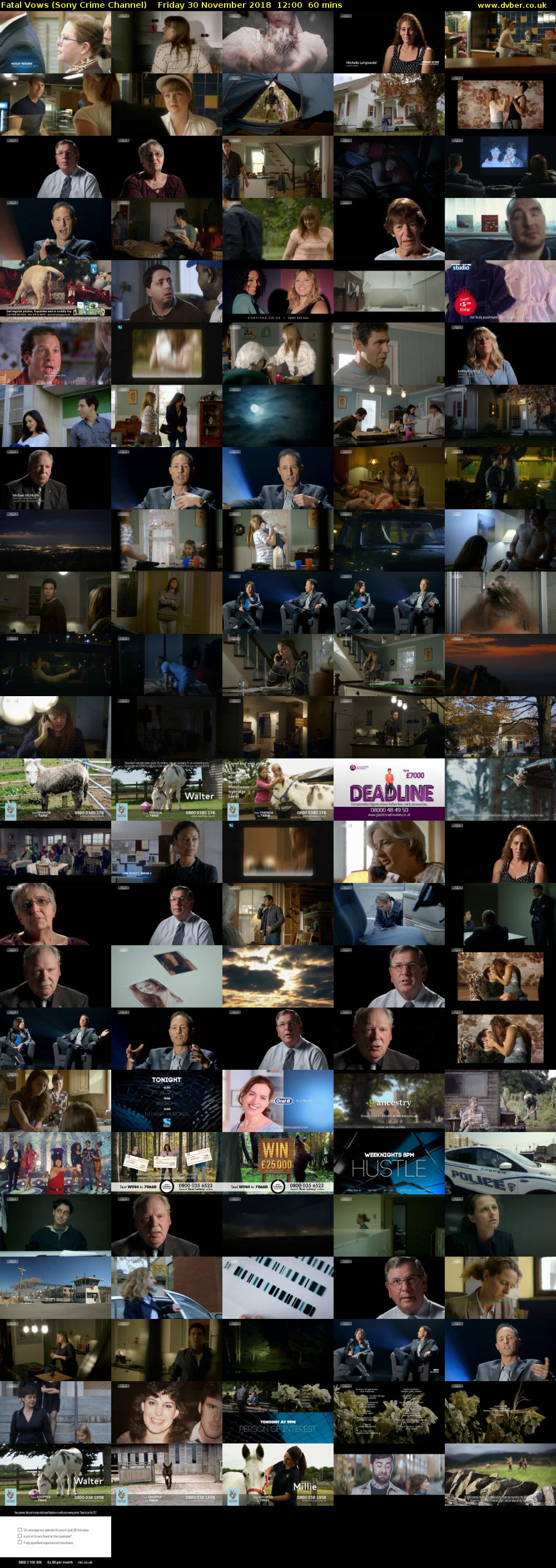 Fatal Vows (Sony Crime Channel) Friday 30 November 2018 12:00 - 13:00