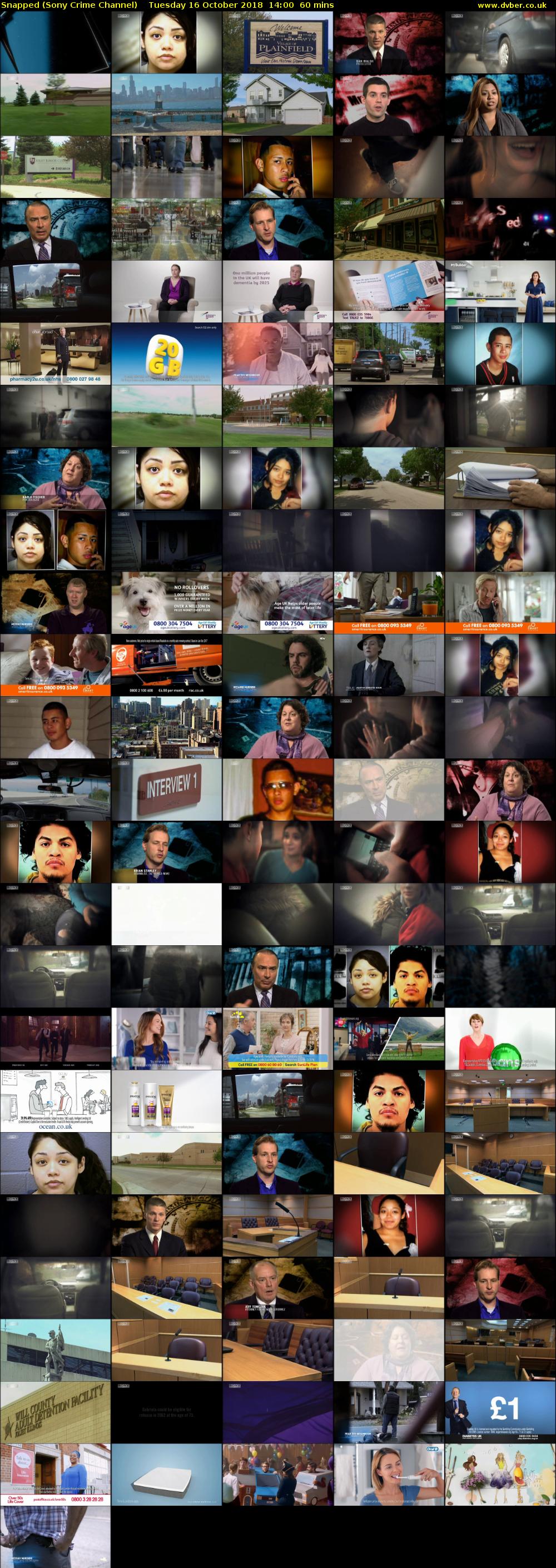 Snapped (Sony Crime Channel) Tuesday 16 October 2018 14:00 - 15:00