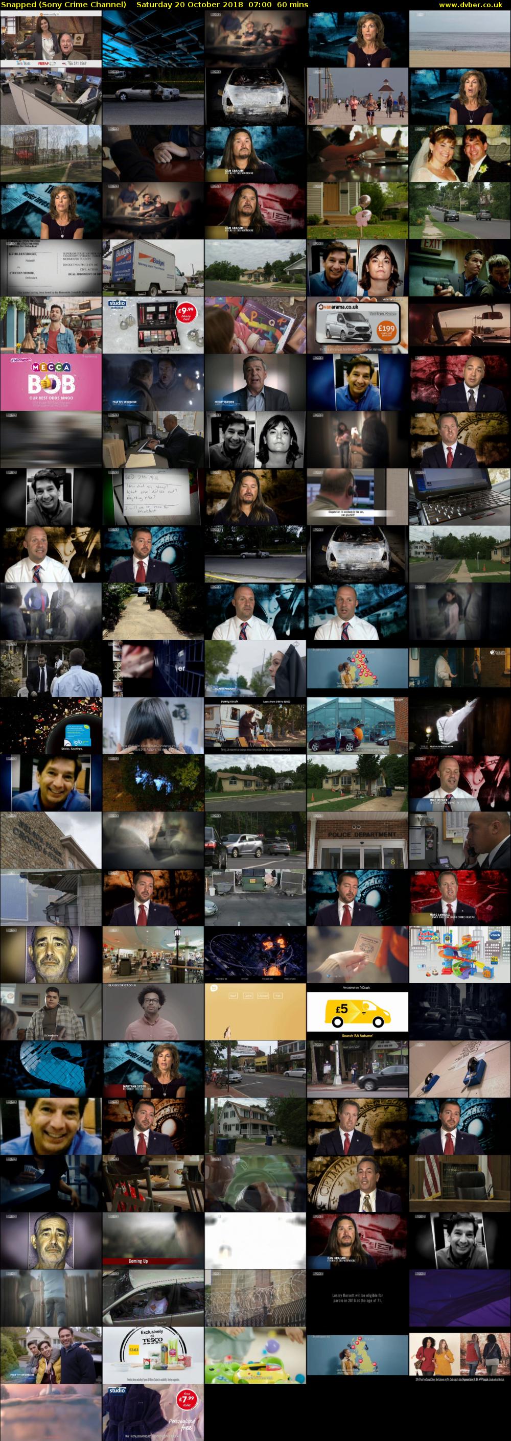 Snapped (Sony Crime Channel) Saturday 20 October 2018 07:00 - 08:00