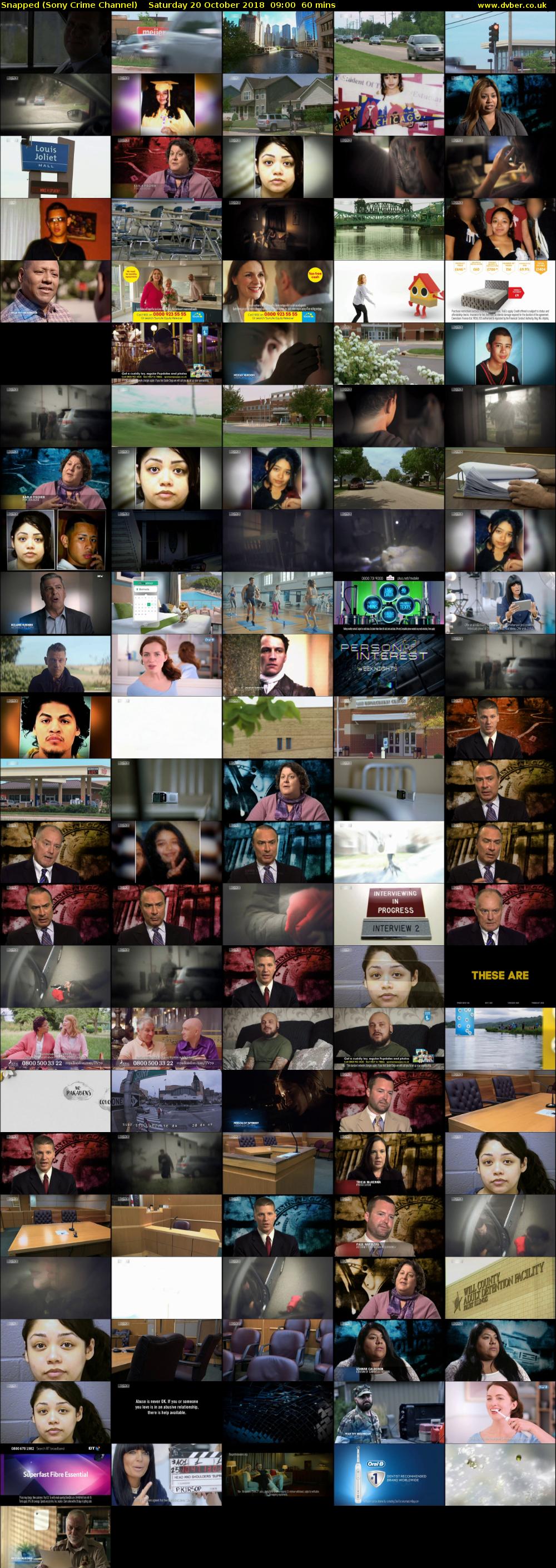 Snapped (Sony Crime Channel) Saturday 20 October 2018 09:00 - 10:00