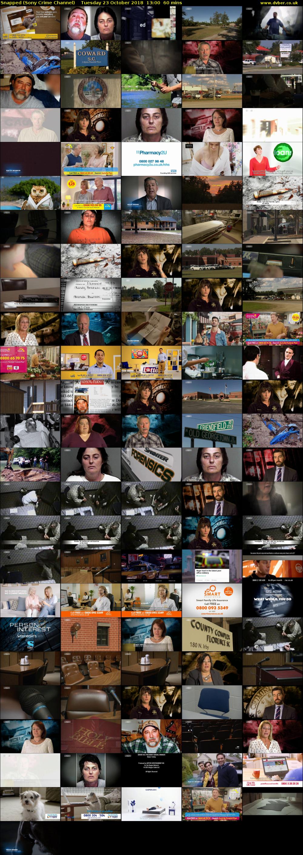 Snapped (Sony Crime Channel) Tuesday 23 October 2018 13:00 - 14:00