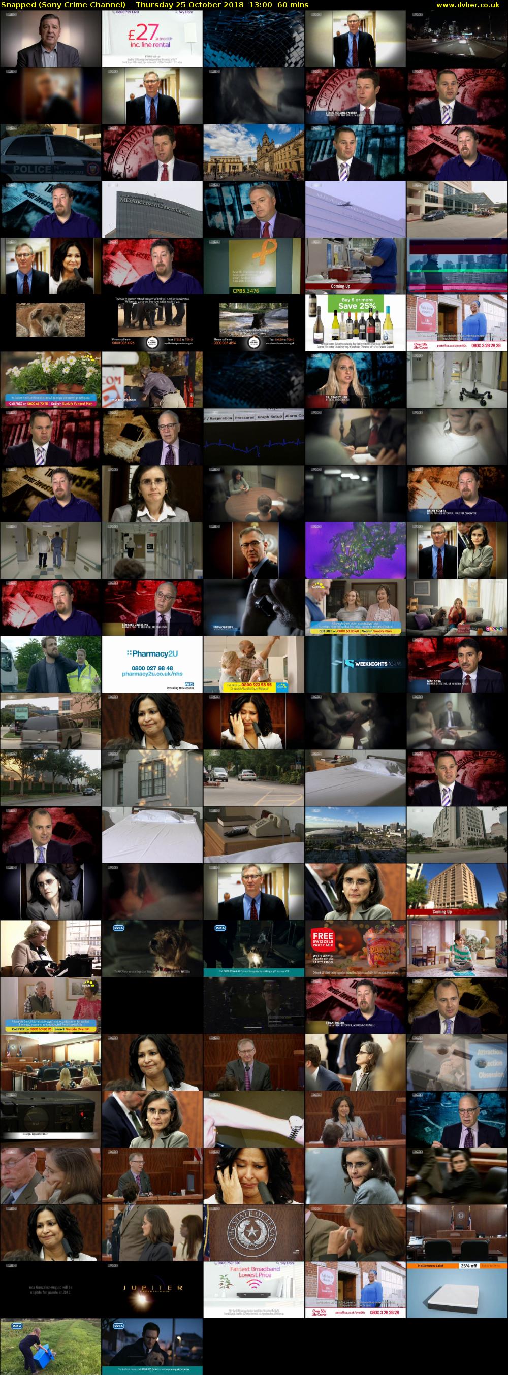 Snapped (Sony Crime Channel) Thursday 25 October 2018 13:00 - 14:00