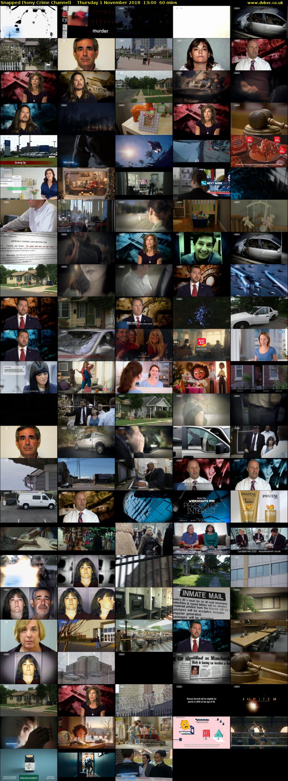 Snapped (Sony Crime Channel) Thursday 1 November 2018 13:00 - 14:00