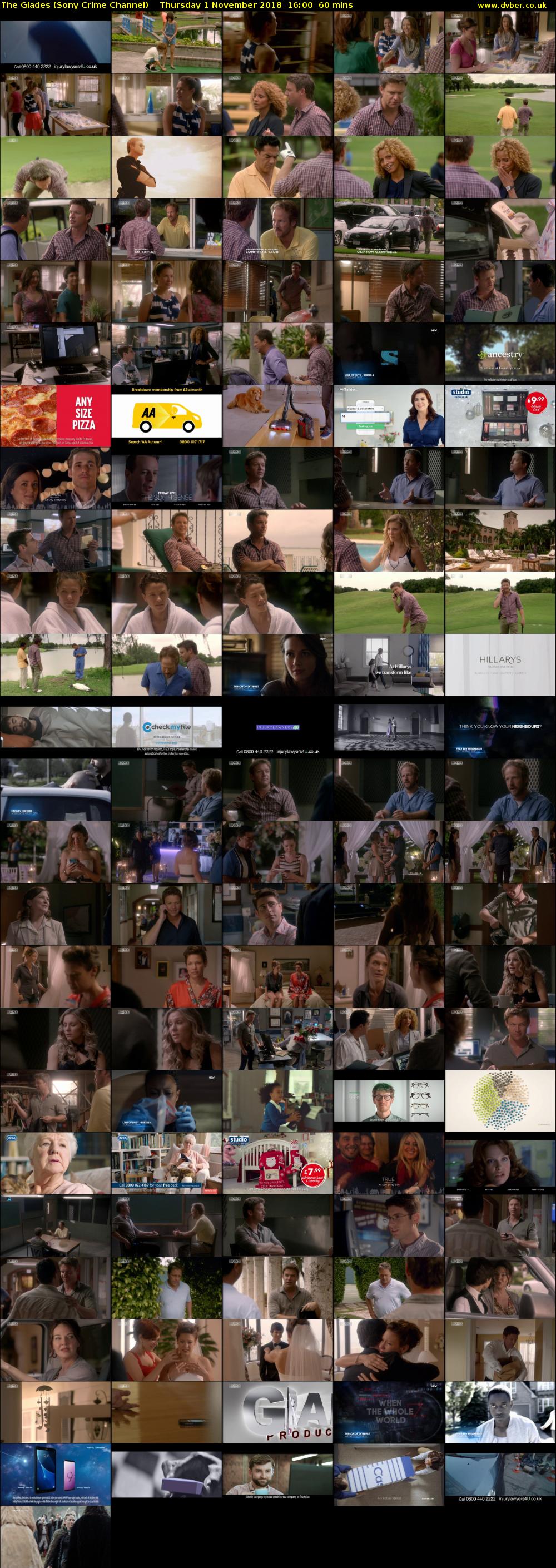The Glades (Sony Crime Channel) Thursday 1 November 2018 16:00 - 17:00