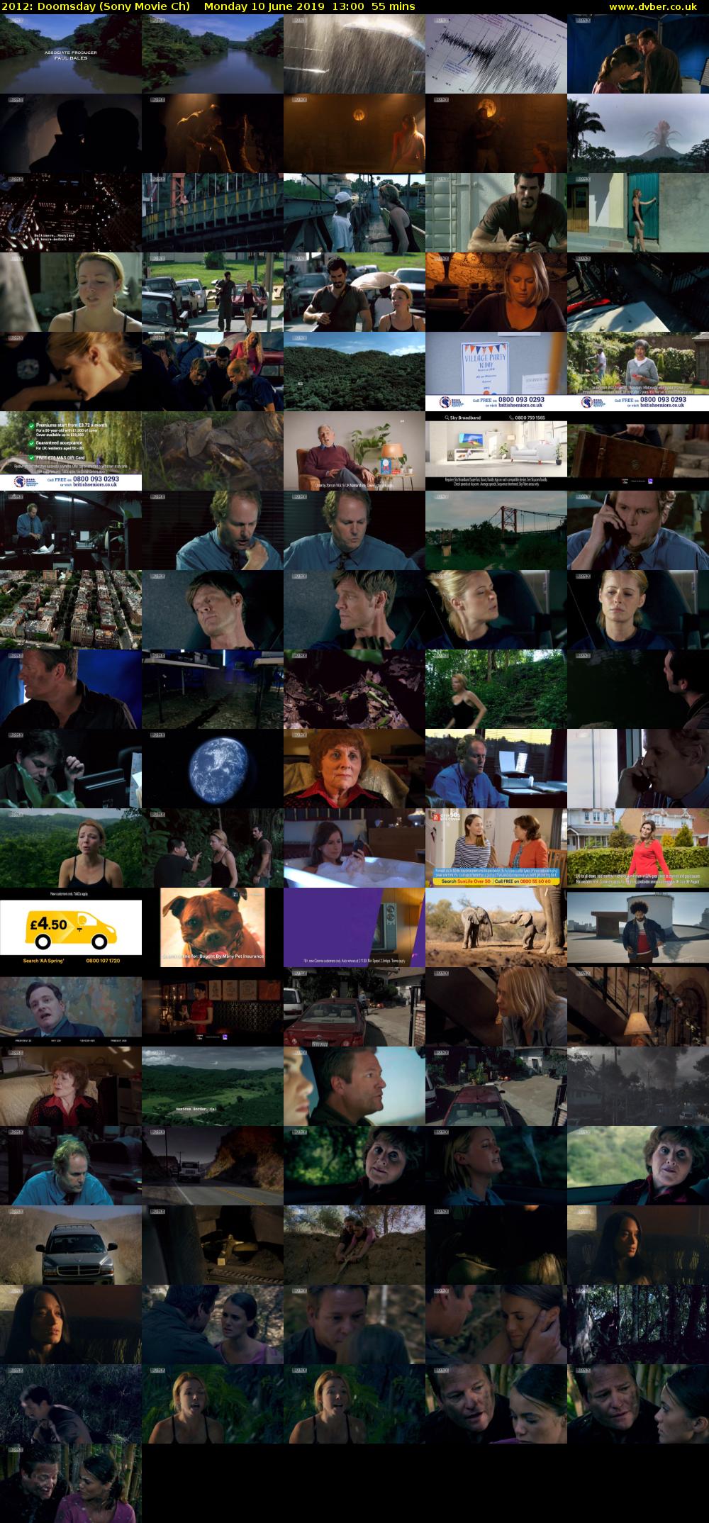 2012: Doomsday (Sony Movie Ch) Monday 10 June 2019 13:00 - 13:55