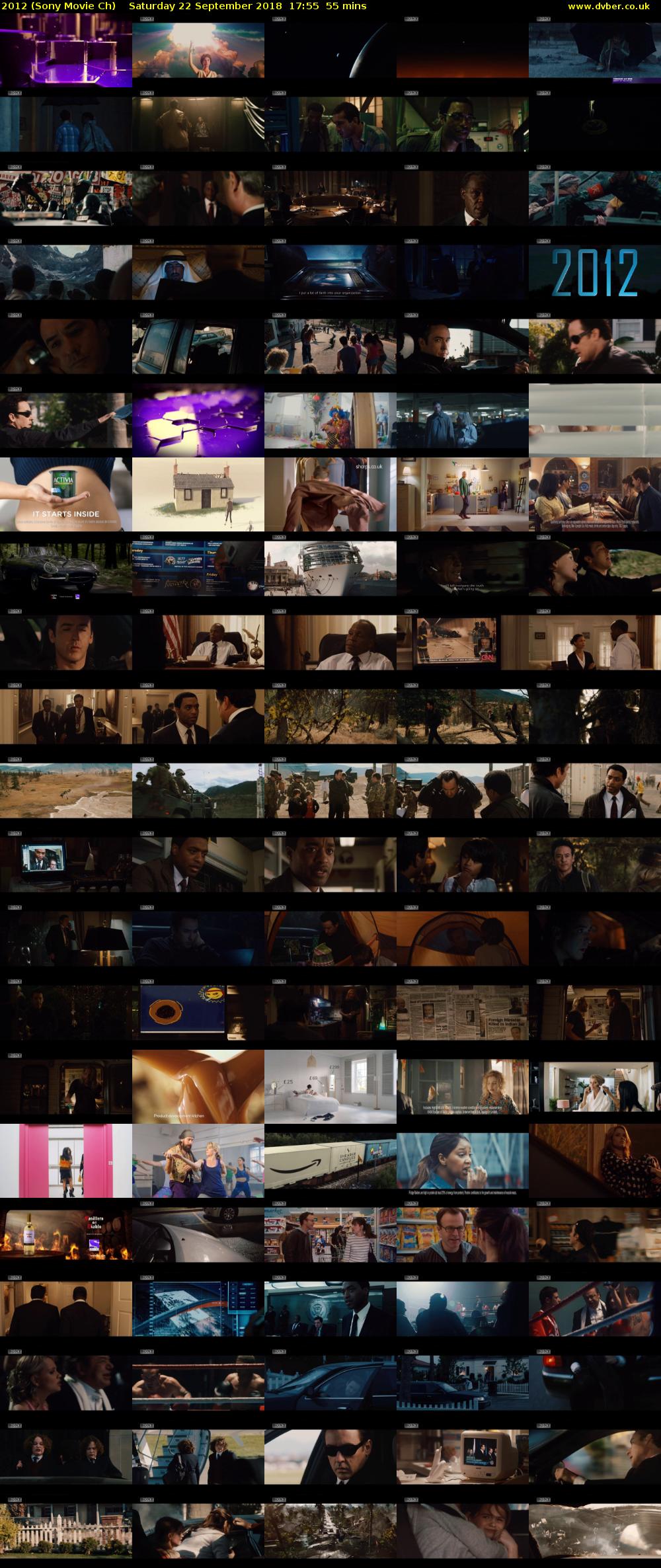 2012 (Sony Movie Ch) Saturday 22 September 2018 17:55 - 18:50