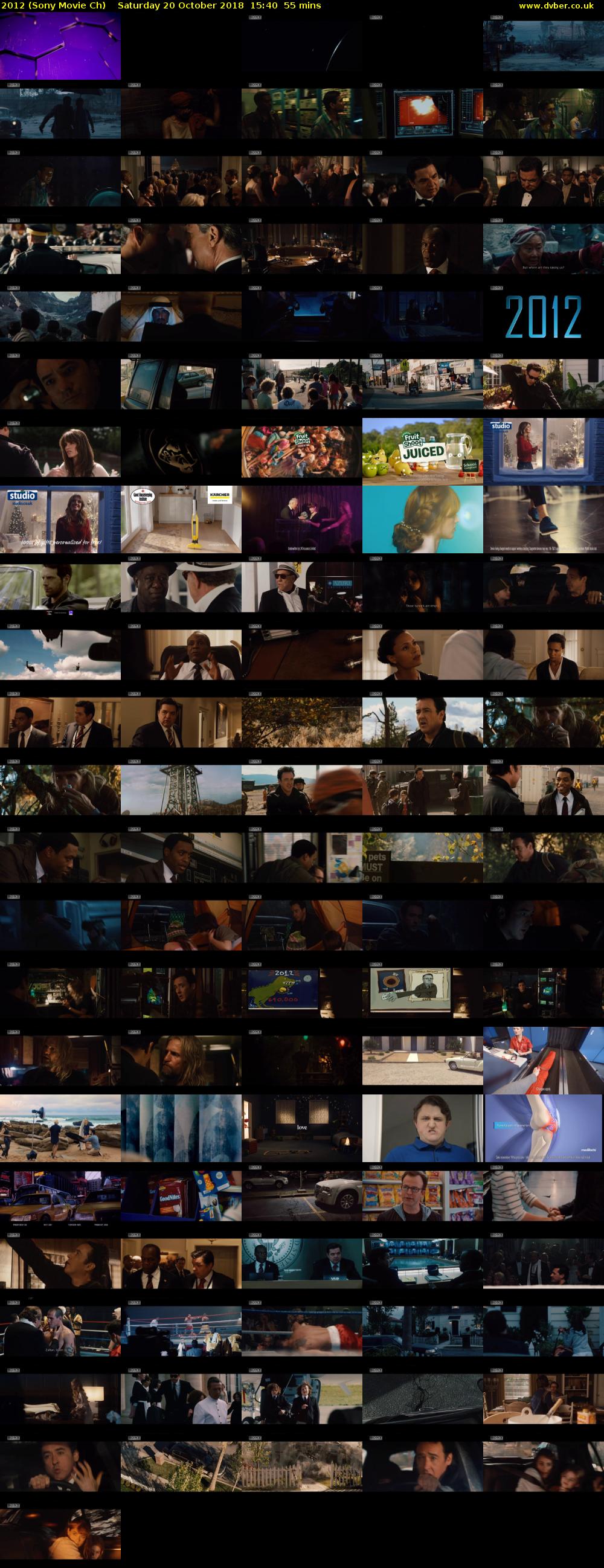 2012 (Sony Movie Ch) Saturday 20 October 2018 15:40 - 16:35