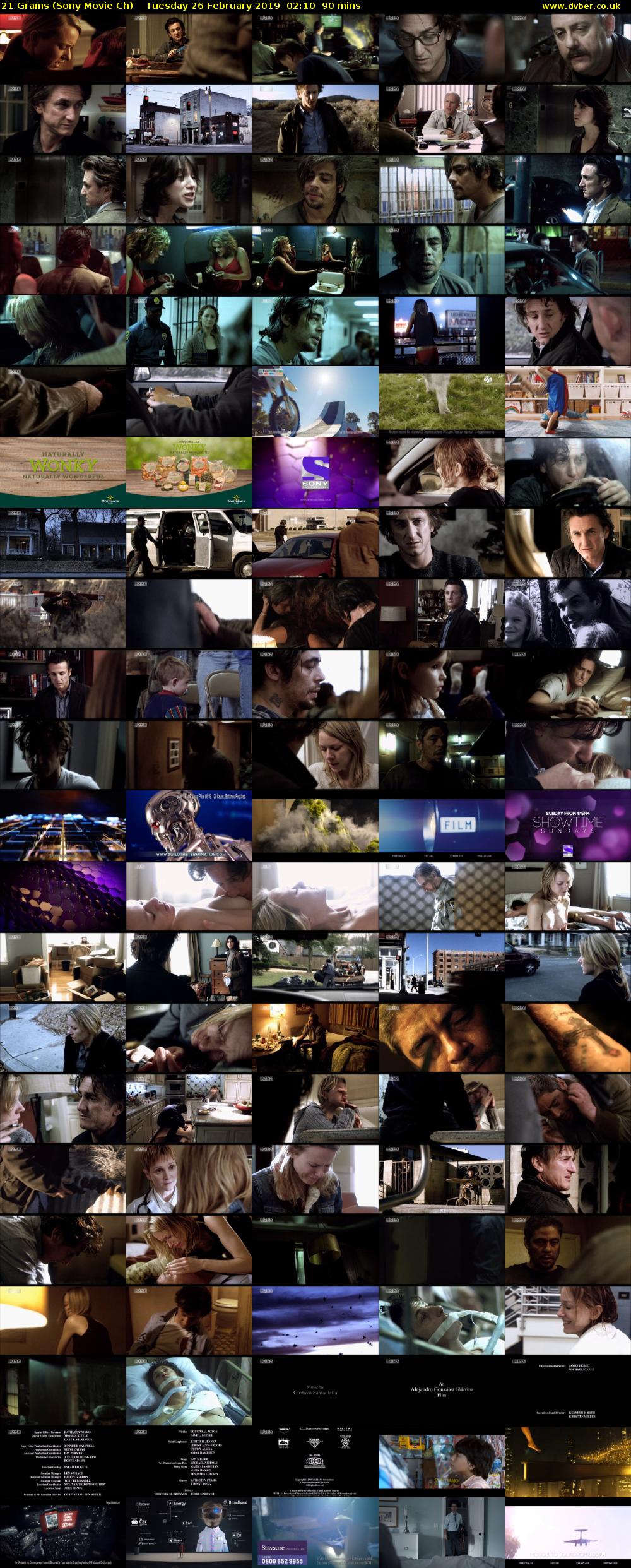 21 Grams (Sony Movie Ch) Tuesday 26 February 2019 02:10 - 03:40