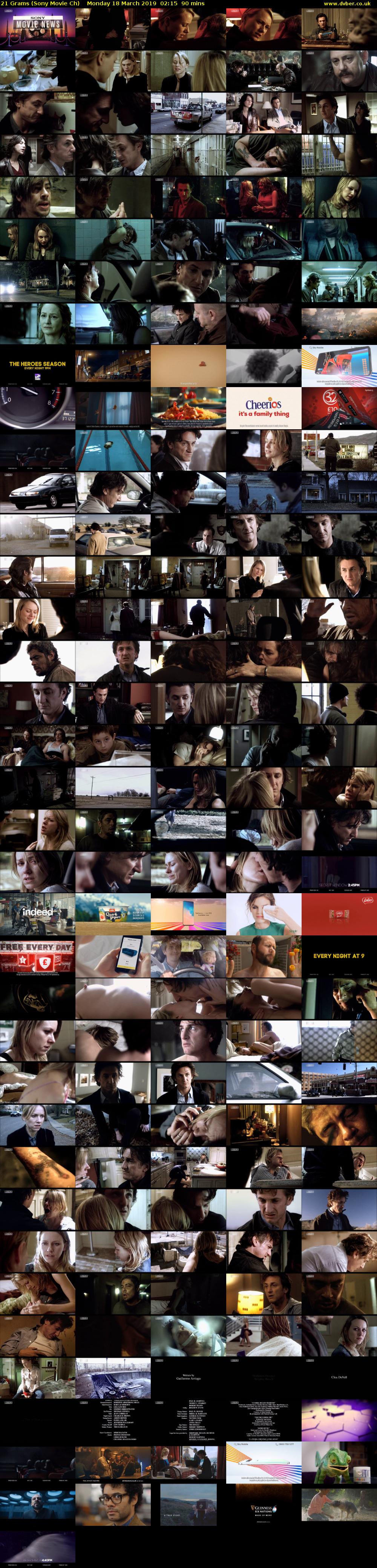 21 Grams (Sony Movie Ch) Monday 18 March 2019 02:15 - 03:45