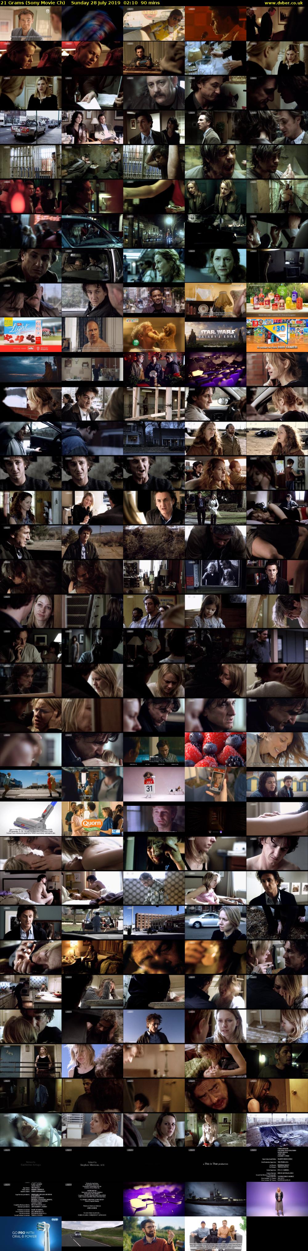 21 Grams (Sony Movie Ch) Sunday 28 July 2019 02:10 - 03:40