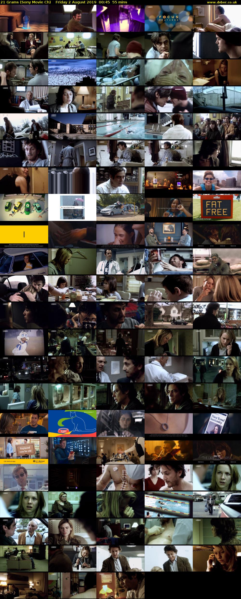 21 Grams (Sony Movie Ch) Friday 2 August 2019 00:45 - 01:40