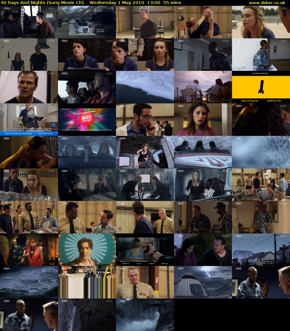 40 Days And Nights (Sony Movie Ch) Wednesday 1 May 2019 13:00 - 13:55