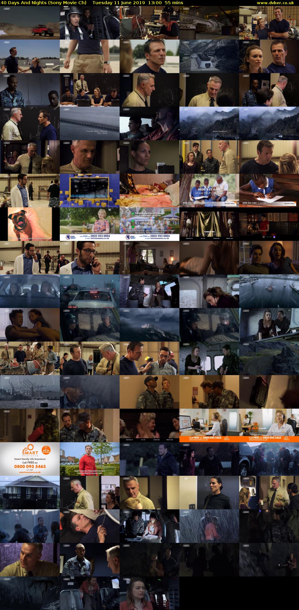 40 Days And Nights (Sony Movie Ch) Tuesday 11 June 2019 13:00 - 13:55