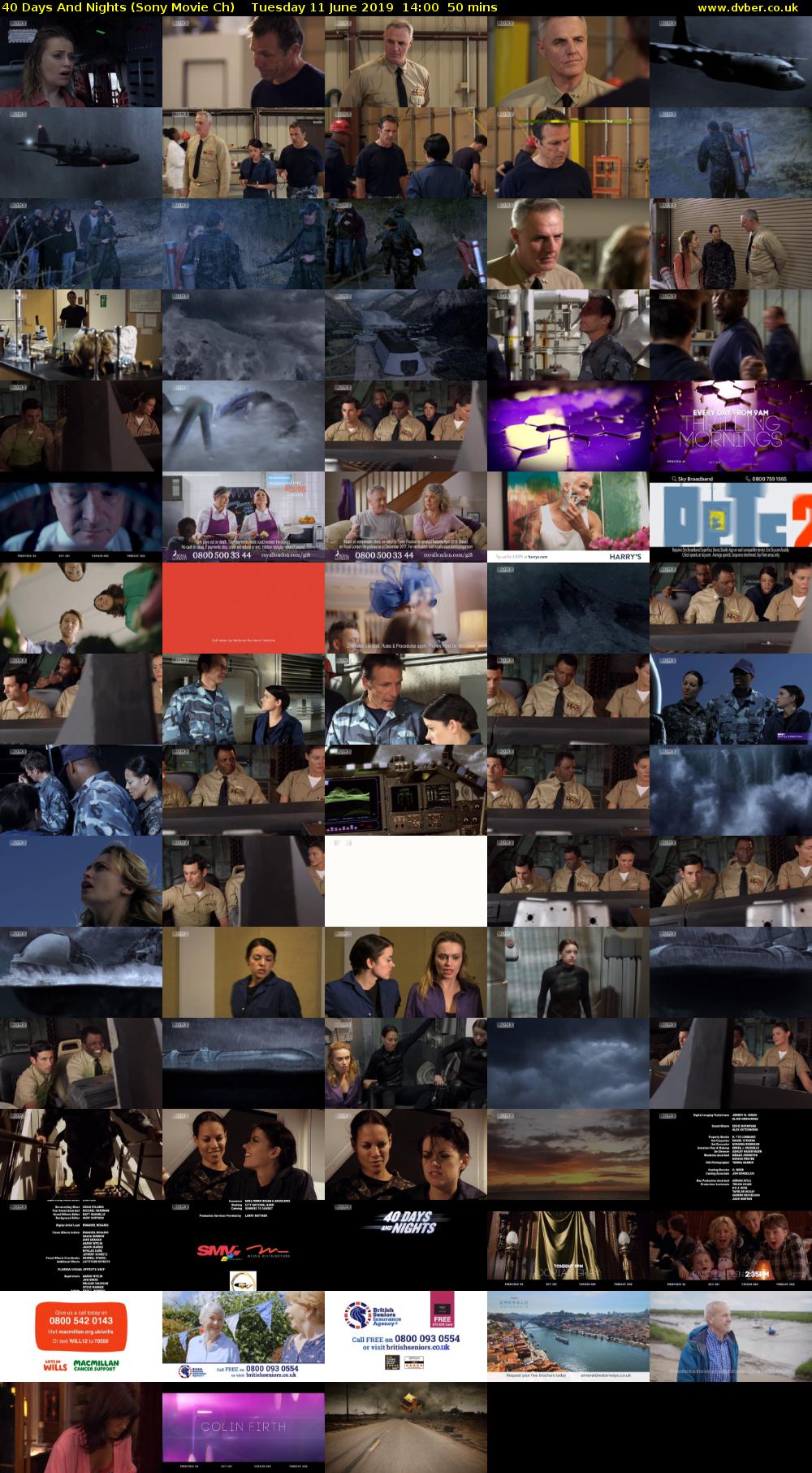 40 Days And Nights (Sony Movie Ch) Tuesday 11 June 2019 14:00 - 14:50