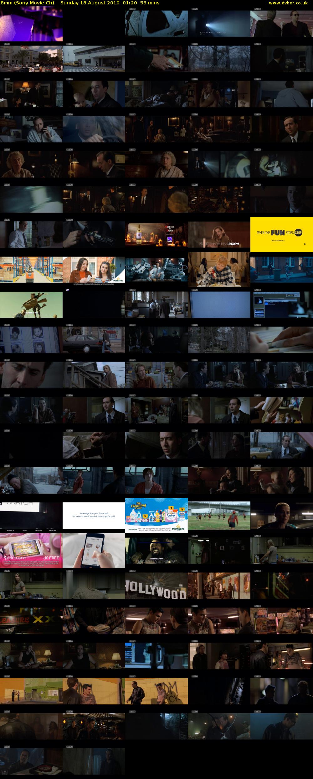 8mm (Sony Movie Ch) Sunday 18 August 2019 01:20 - 02:15