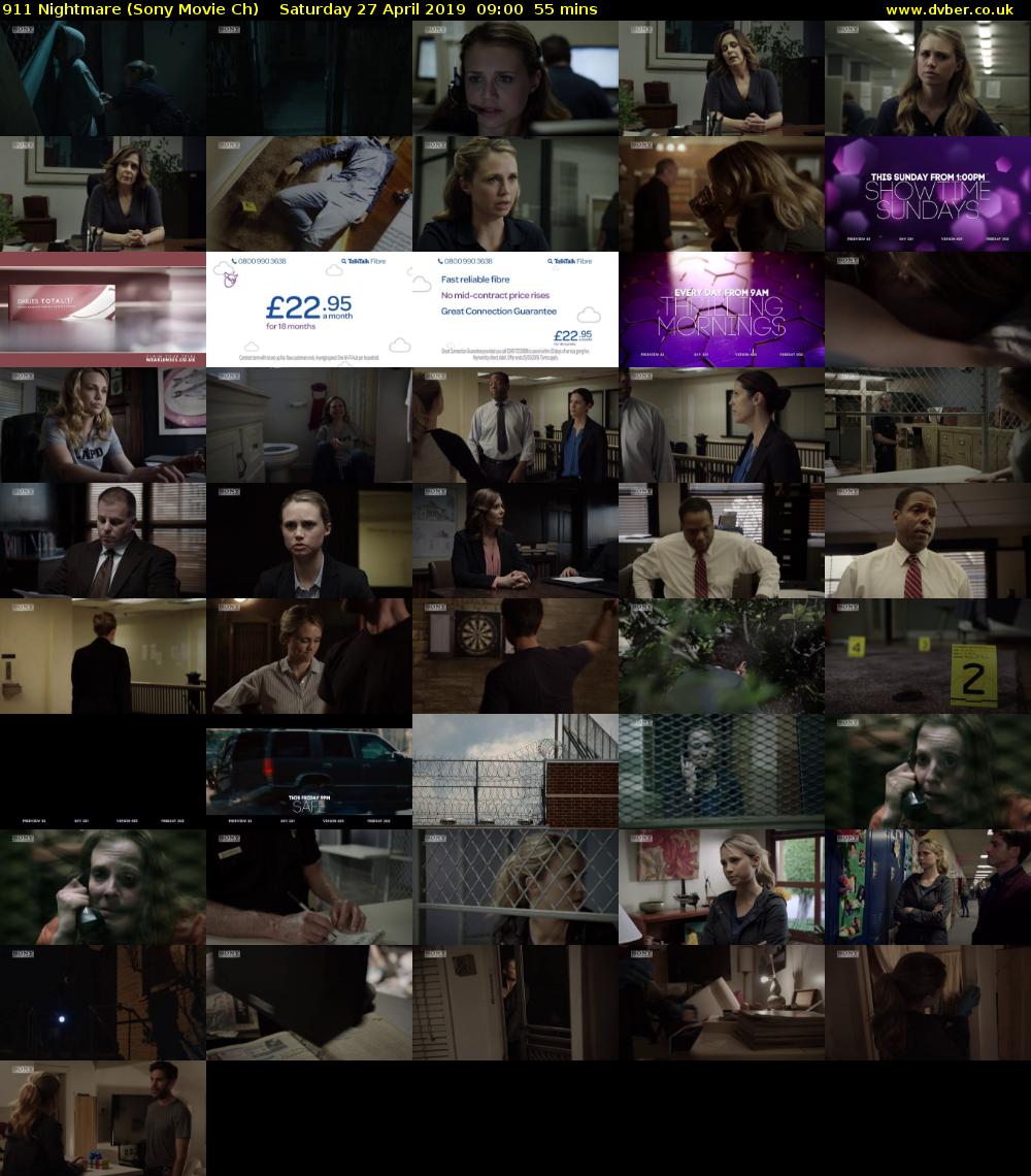 911 Nightmare (Sony Movie Ch) Saturday 27 April 2019 09:00 - 09:55