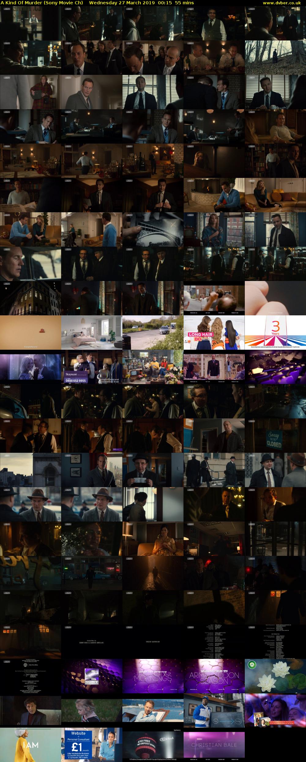 A Kind Of Murder (Sony Movie Ch) Wednesday 27 March 2019 00:15 - 01:10