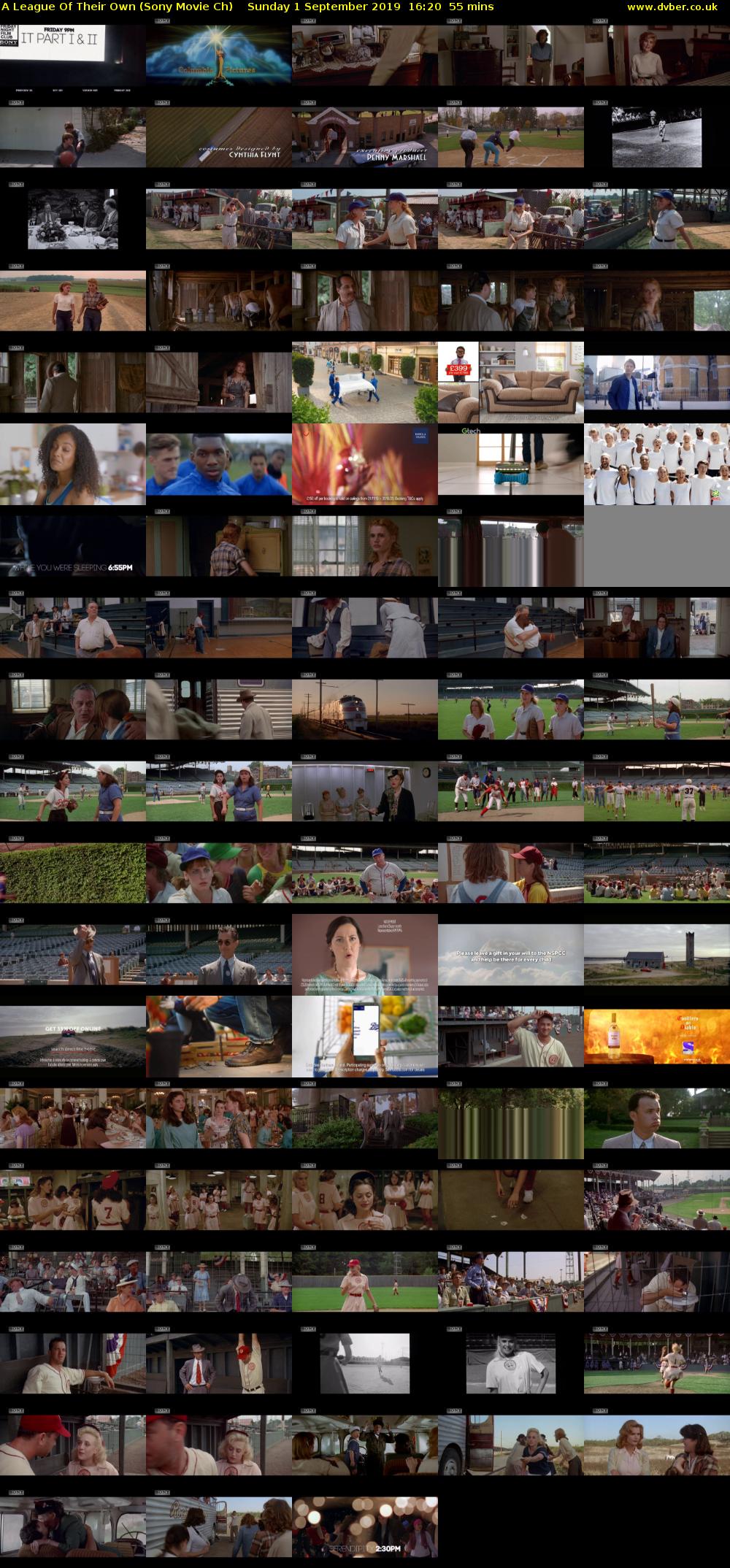 A League Of Their Own (Sony Movie Ch) Sunday 1 September 2019 16:20 - 17:15