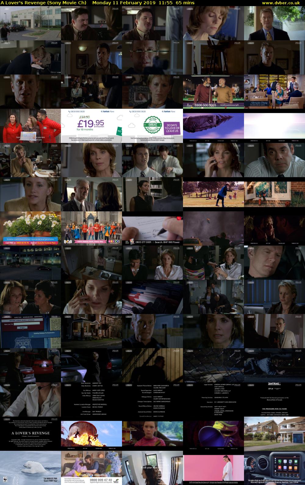 A Lover's Revenge (Sony Movie Ch) Monday 11 February 2019 11:55 - 13:00