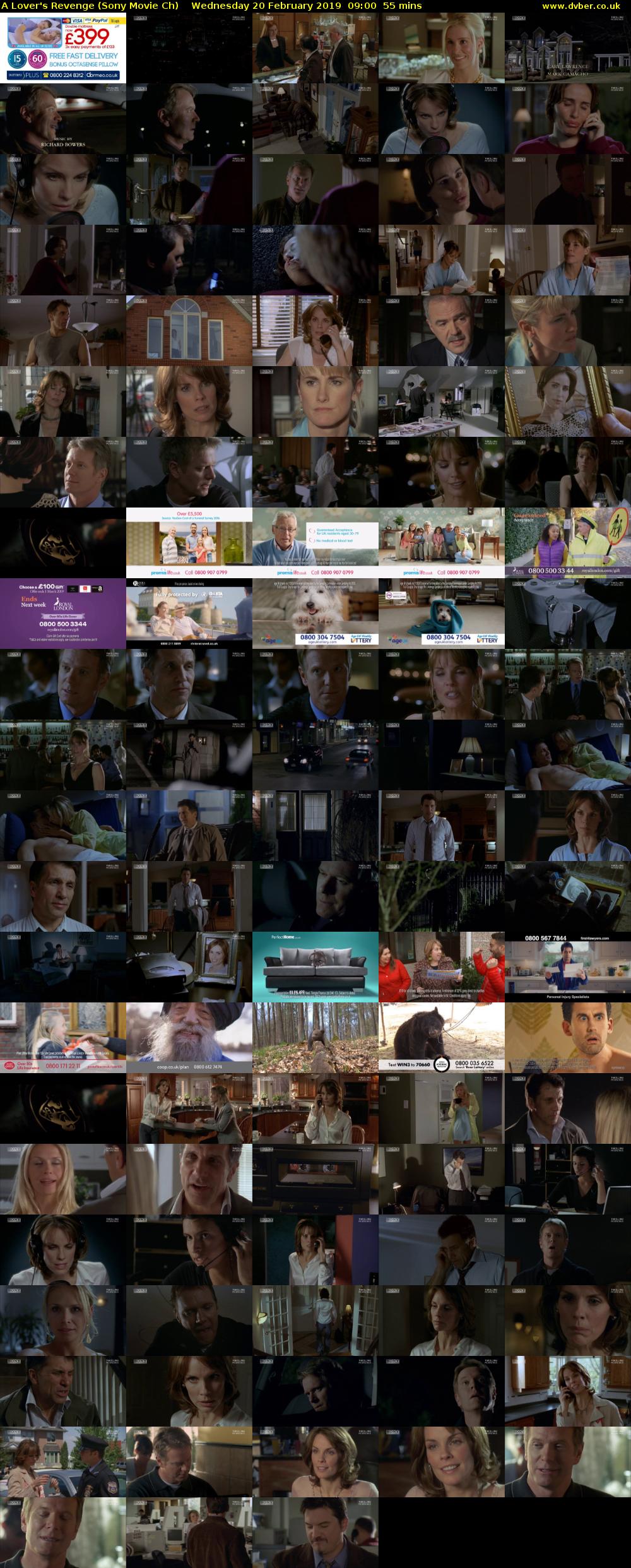 A Lover's Revenge (Sony Movie Ch) Wednesday 20 February 2019 09:00 - 09:55