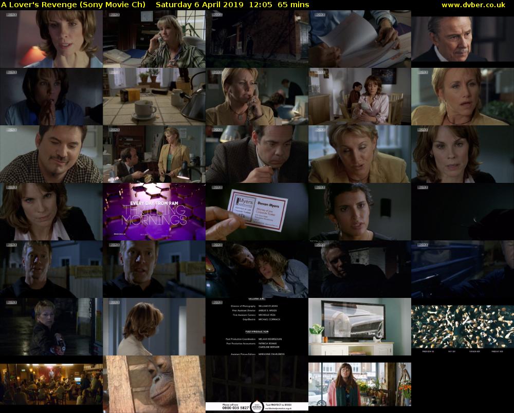 A Lover's Revenge (Sony Movie Ch) Saturday 6 April 2019 12:05 - 13:10