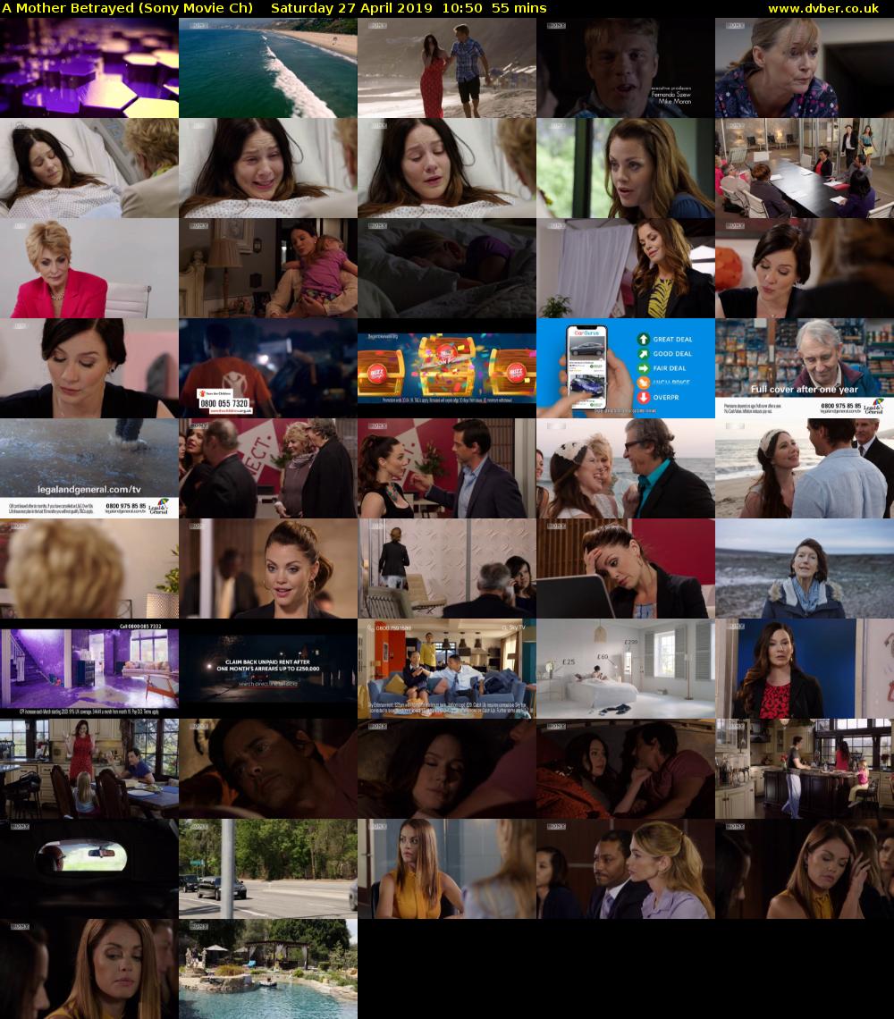 A Mother Betrayed (Sony Movie Ch) Saturday 27 April 2019 10:50 - 11:45